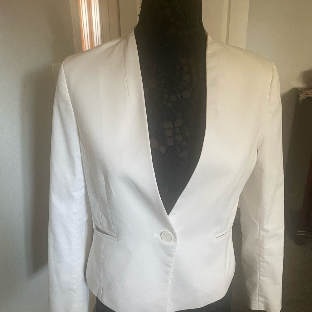 Ann Taylor Classic Cream Blazer